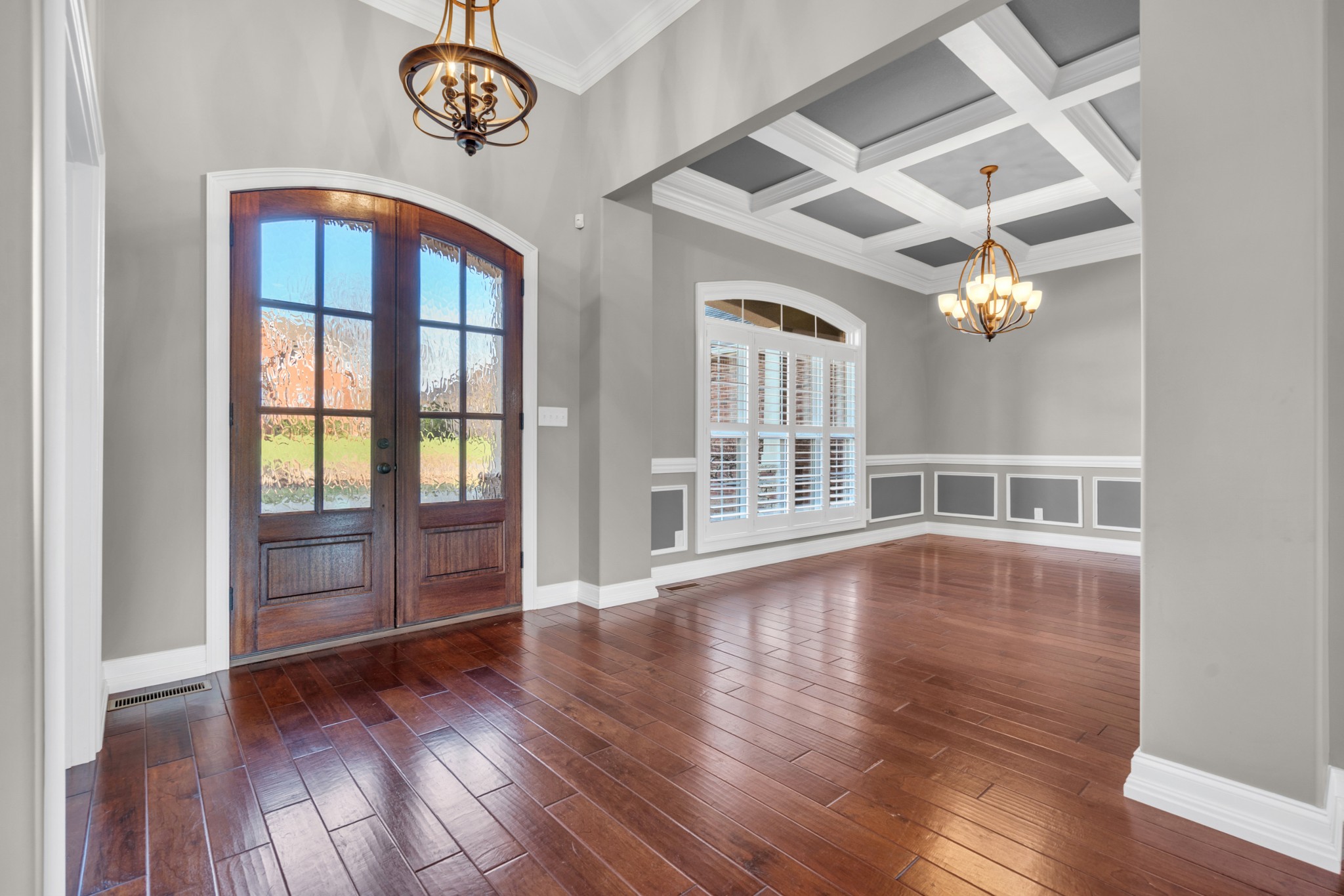 254 Gray Hawk Trail Clarksville, TN 37043 - Photo 3 of 29 wooden floor in an empty room with a window