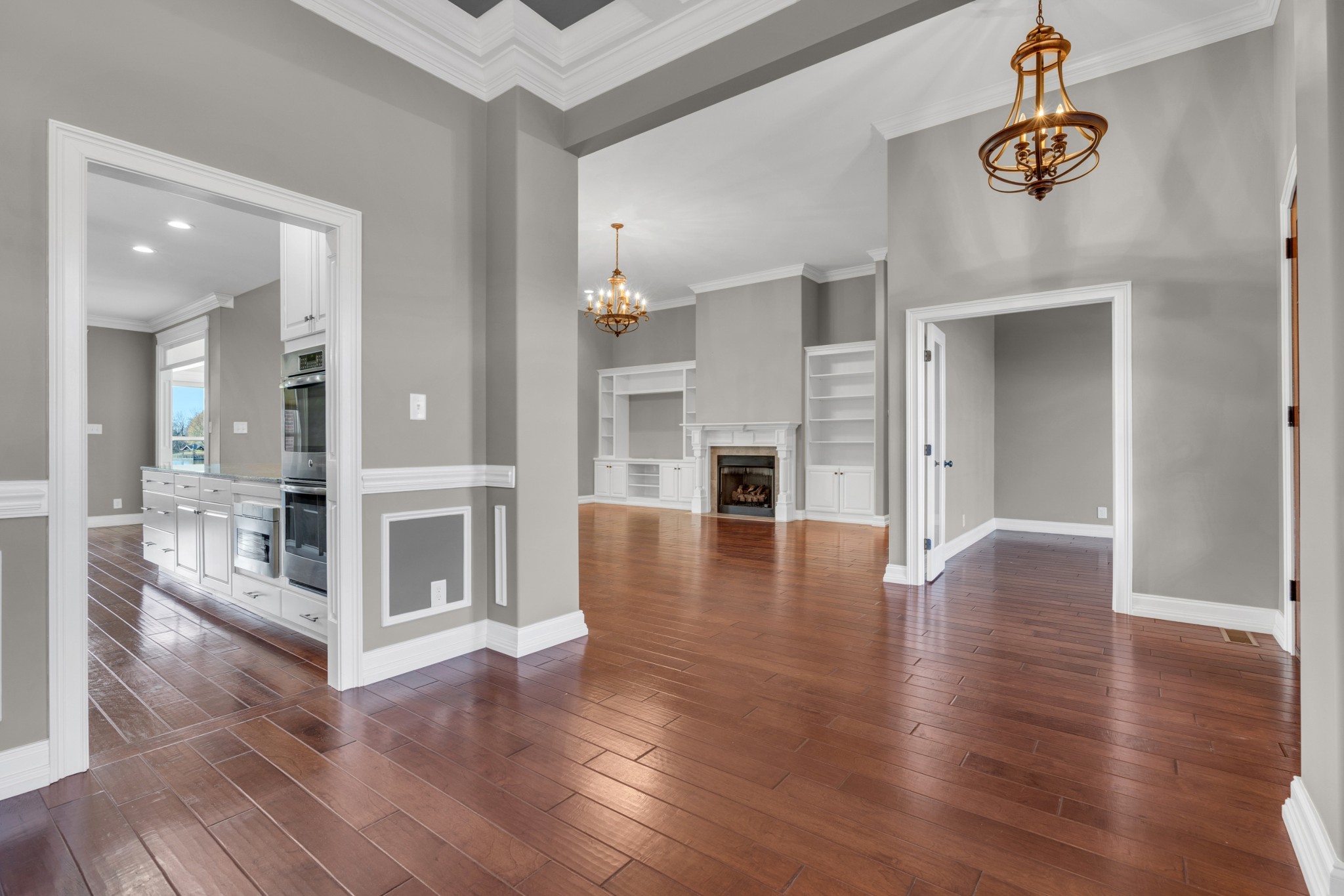 254 Gray Hawk Trail Clarksville, TN 37043 - Photo 5 of 29 a view interior of a house with wooden floor and fireplace