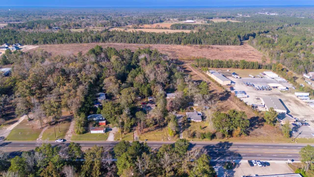 an aerial view of a city