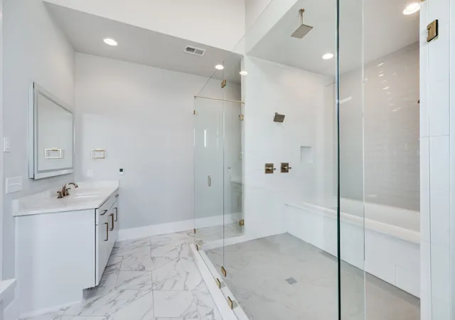 an aerial view of a city with lots of residential buildings