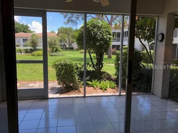 a view of a porch
