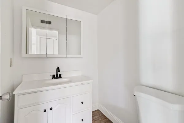 a bathroom with a sink and a toilet