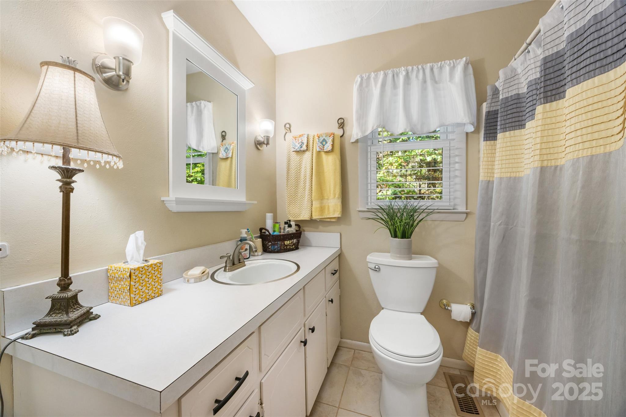 1711 McCombs Street Newton, NC 28658 - Photo 24 of 41 a bathroom with a sink a toilet and a mirror