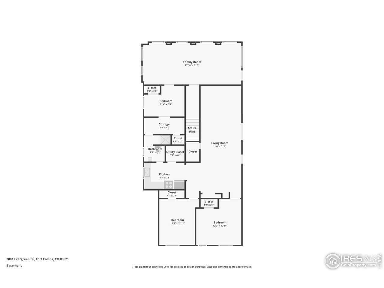 2001 Evergreen Drive Fort Collins, CO 80521 - Photo 39 of 39 a picture of floor plan