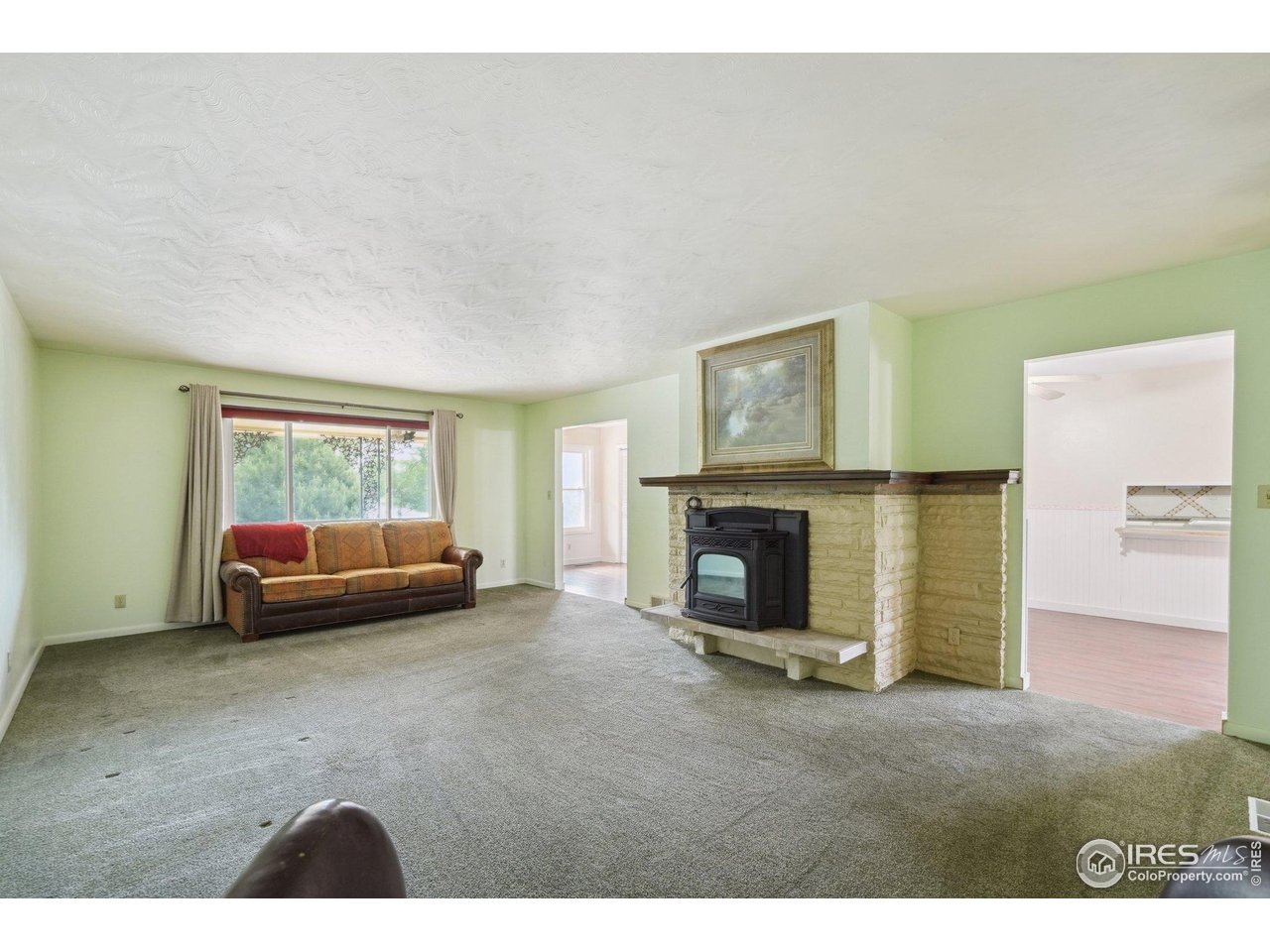 2001 Evergreen Drive Fort Collins, CO 80521 - Photo 9 of 39 a living room with furniture and a fireplace