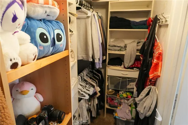 a view of walk in closet