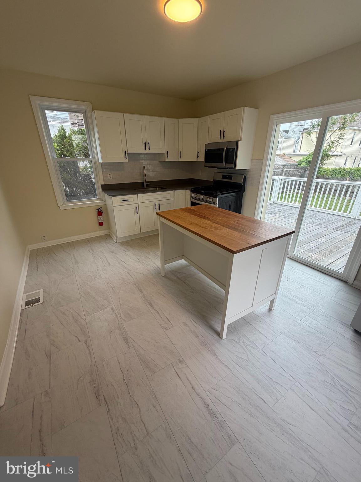 136 Webster Street Riverside, NJ 08075 - Photo 8 of 18 Kitchen with Island and NEW appliances