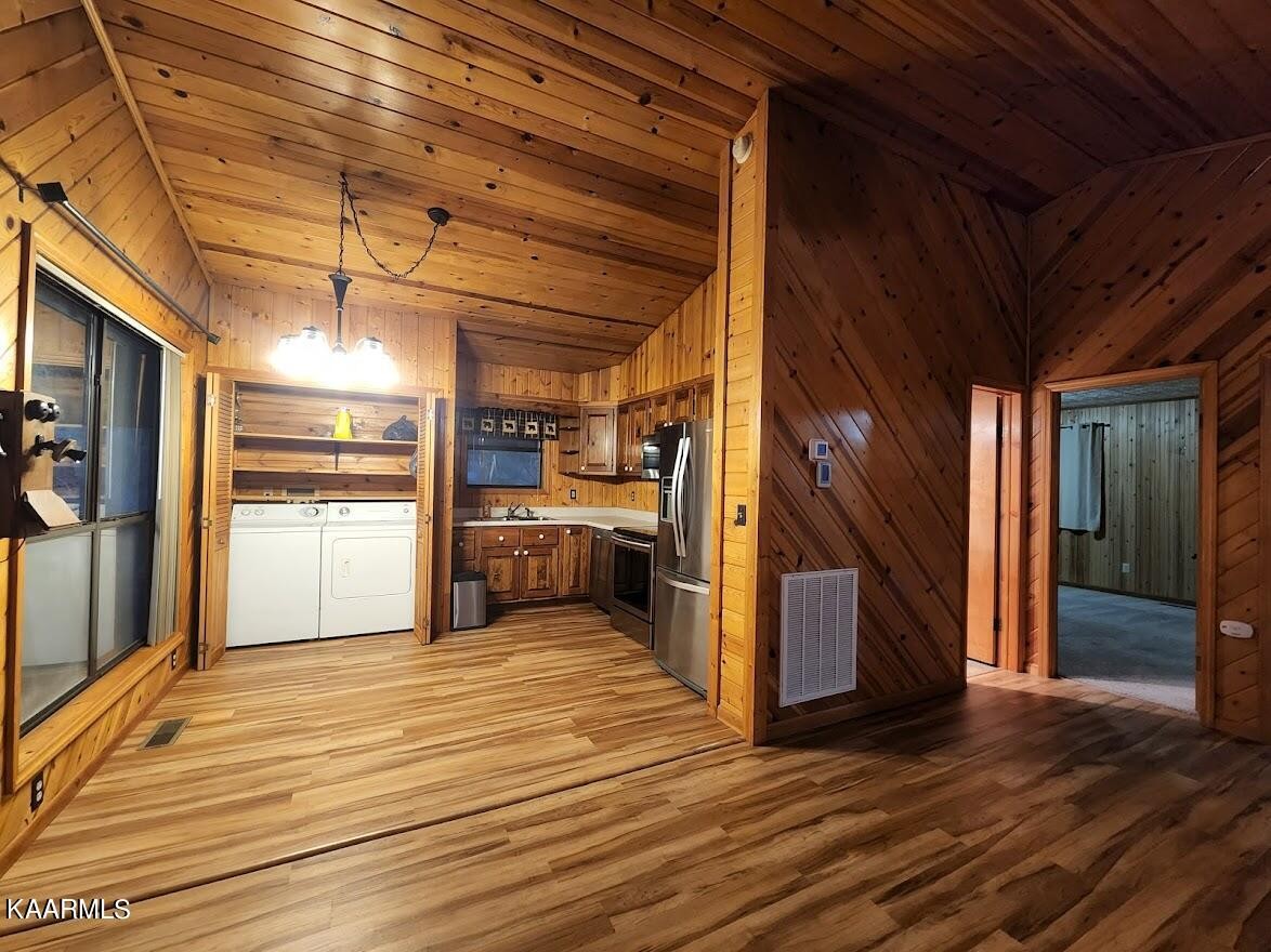 3390 Rocky Ridge Road Cosby, TN 37722 - Photo 22 of 45 a view of a room with wooden floor