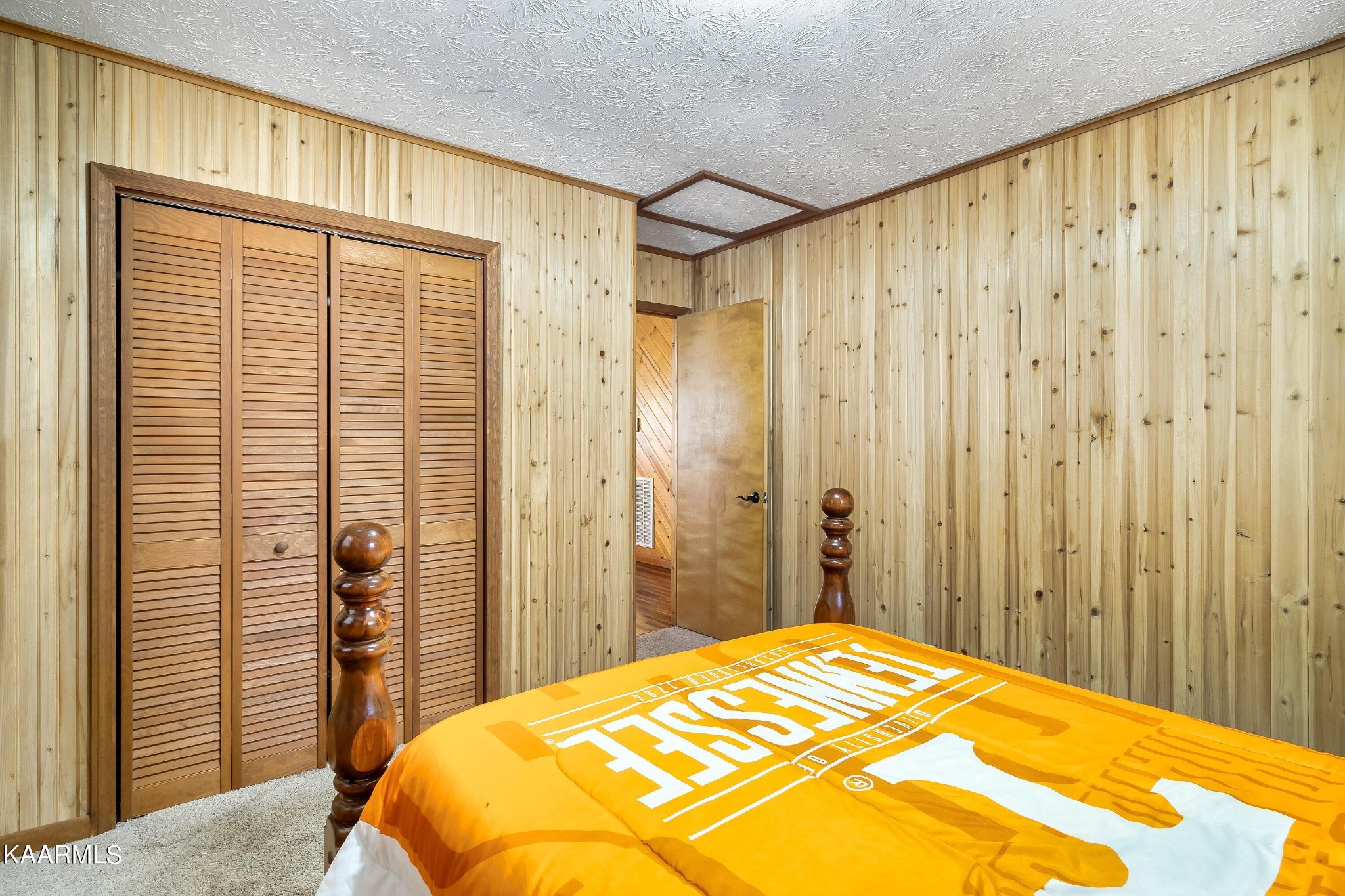 3390 Rocky Ridge Road Cosby, TN 37722 - Photo 39 of 45 a bedroom with a bed and a shower