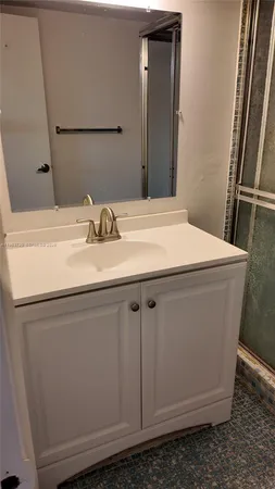 a bathroom with a sink and a vanity
