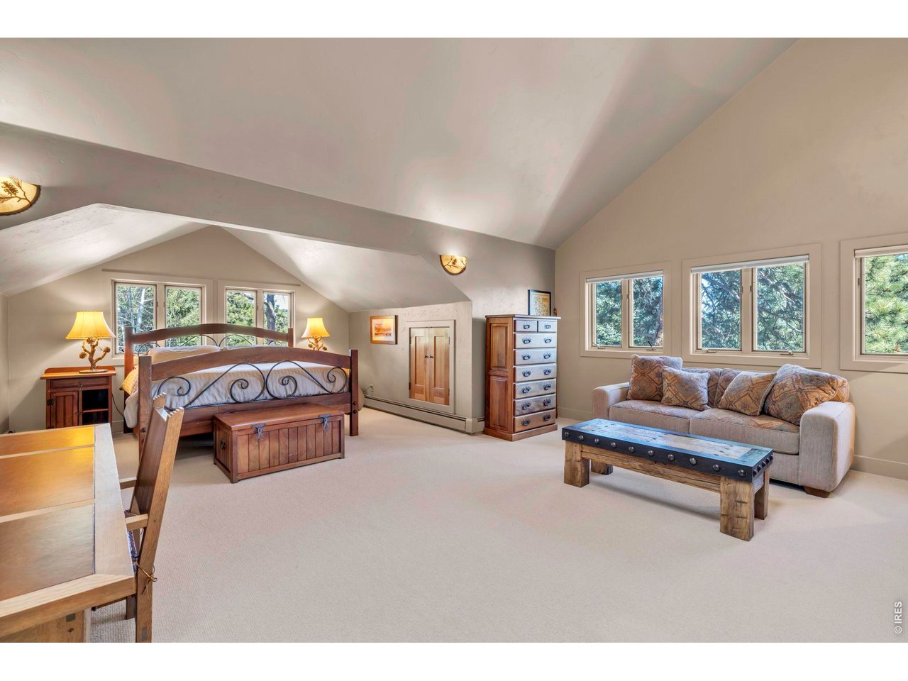 7321 Flagstaff Road Boulder, CO 80302 - Photo 22 of 48 Vaulted 3rd bedroom on second floor