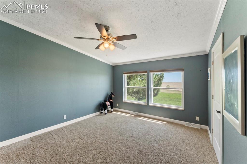 39245 Big Springs Road Rush, CO 80833 - Photo 13 of 30 a view of room with a ceiling fan and a window