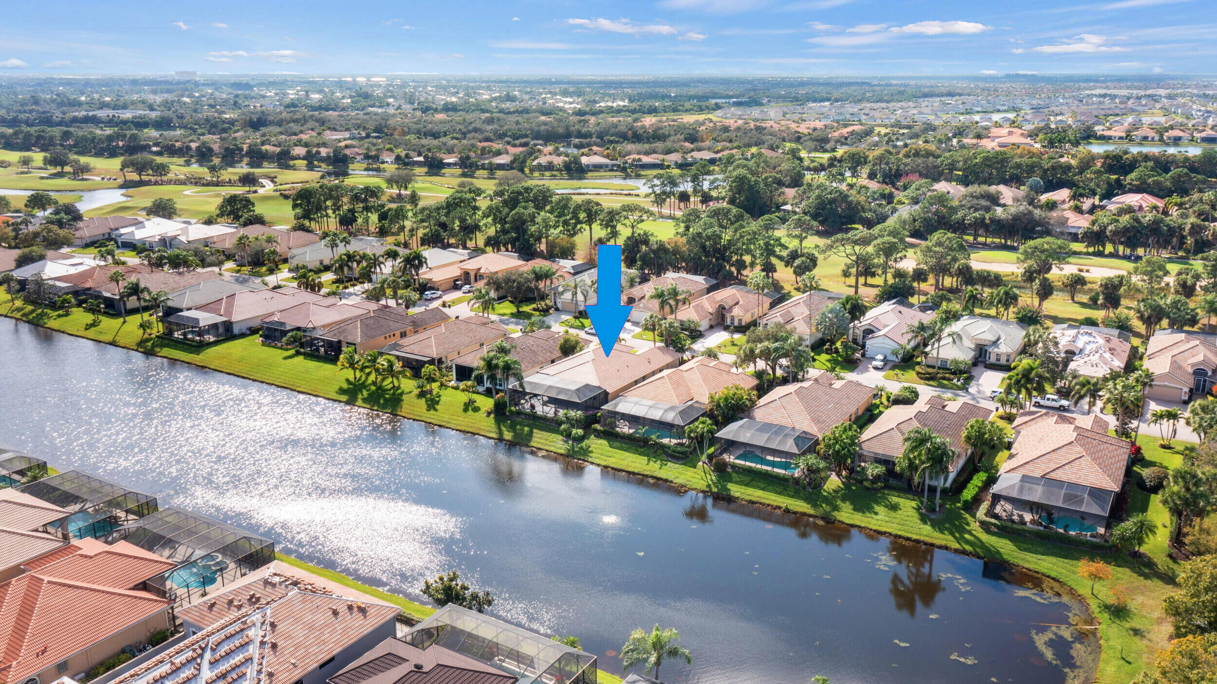 8820 First Tee Road Port St. Lucie, FL 34986 - Photo 56 of 69 Aerial Lake View 2