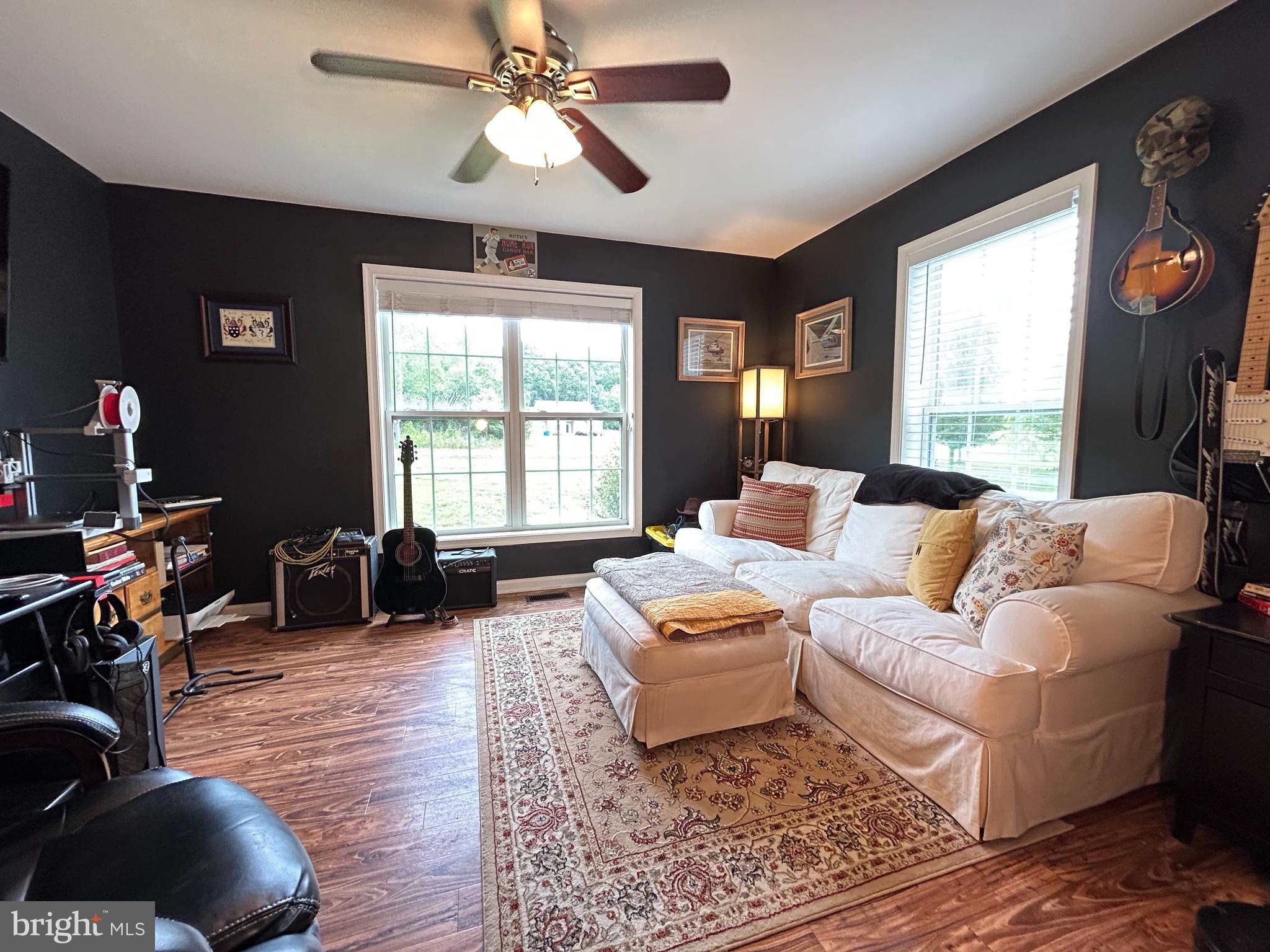 20346 Cool Spring Road Milton, DE 19968 - Photo 47 of 67 a living room with furniture a ceiling fan and a window