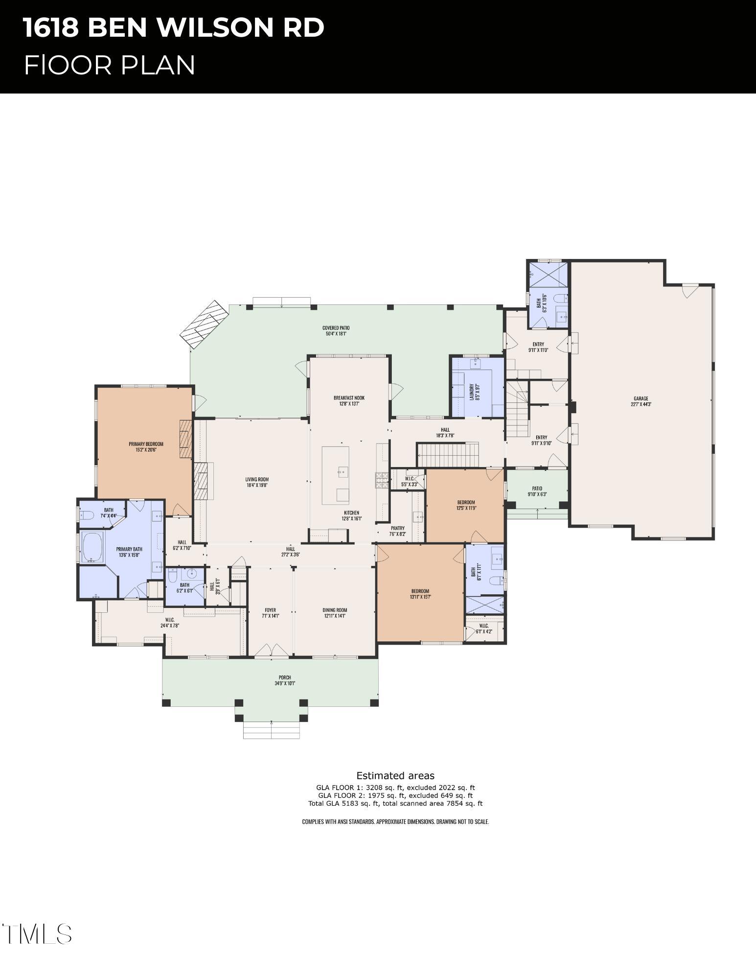 1618 Ben Wilson Road Mebane, NC 27302 - Photo 86 of 86 1618 BEN WILSON RD FlOOR PLAN (1)