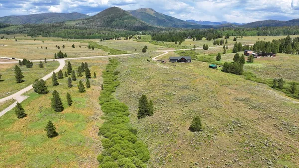 a view of an outdoor space and mountain view