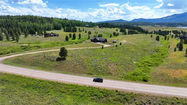 a view of a garden with an outdoor space