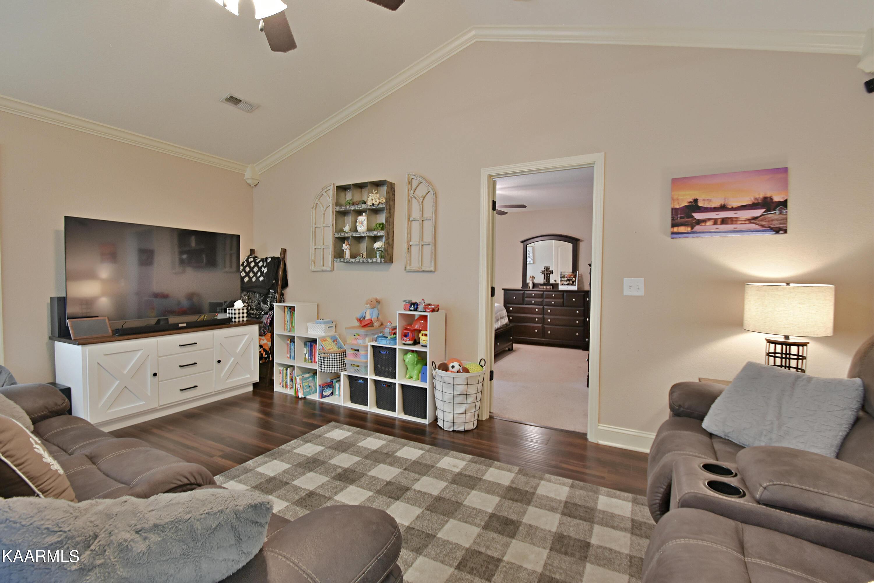 7636 Applecross Road Corryton, TN 37721 - Photo 5 of 26 Living Room leads to Master Bedroom