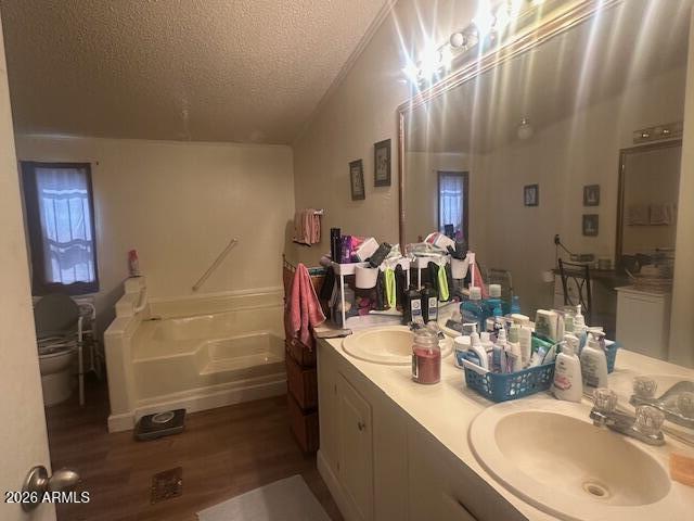 7258 South Lariat Road Hereford, AZ 85615 - Photo 17 of 37 a bathroom with a sink mirror and vanity