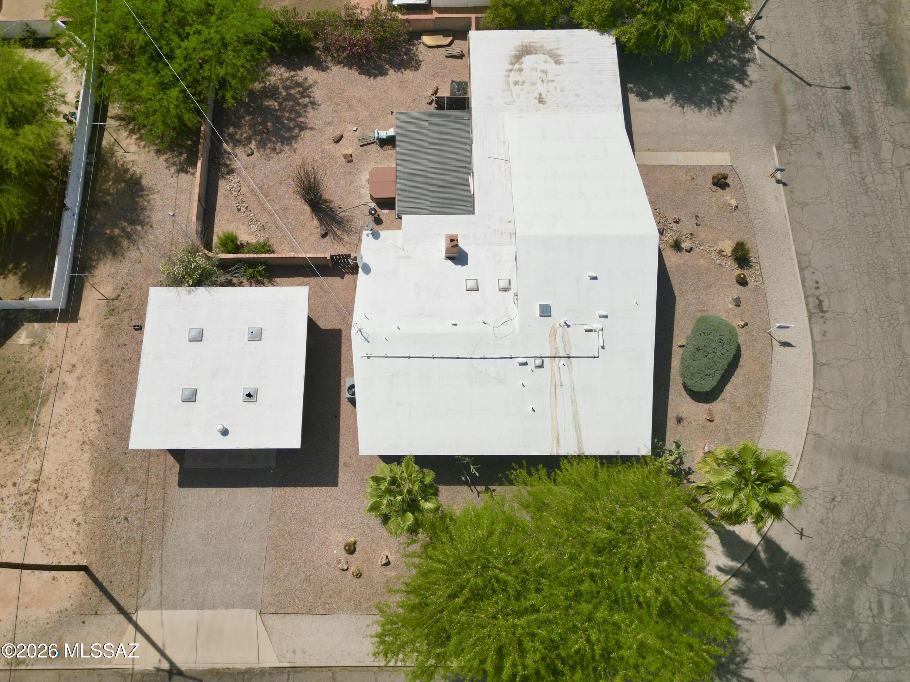2934 East Exeter Street Tucson, AZ 85716 - Photo 16 of 20 an aerial view of residential house with outdoor space and parking