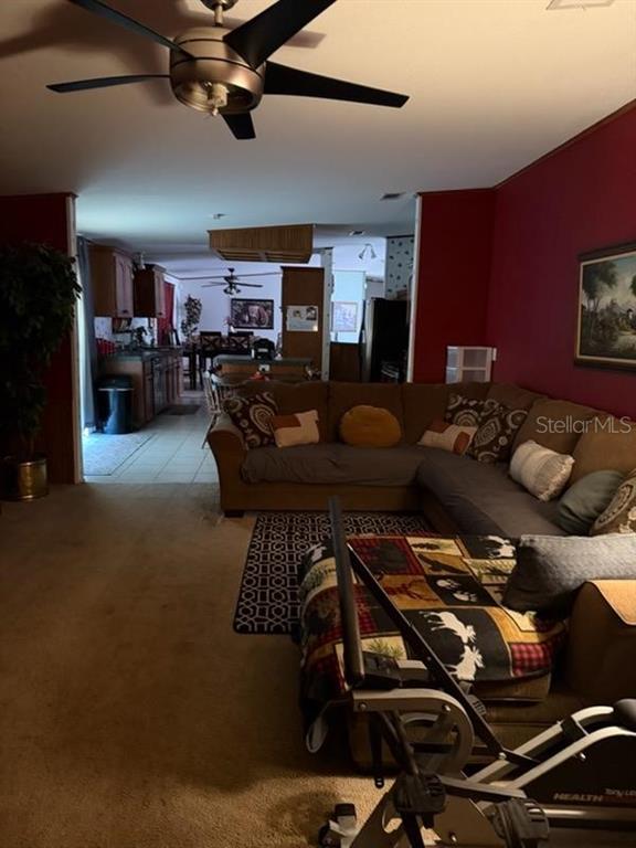 13921 Pine Meadow Road Kathleen, FL 33849 - Photo 10 of 25 a living room with furniture and a mirror