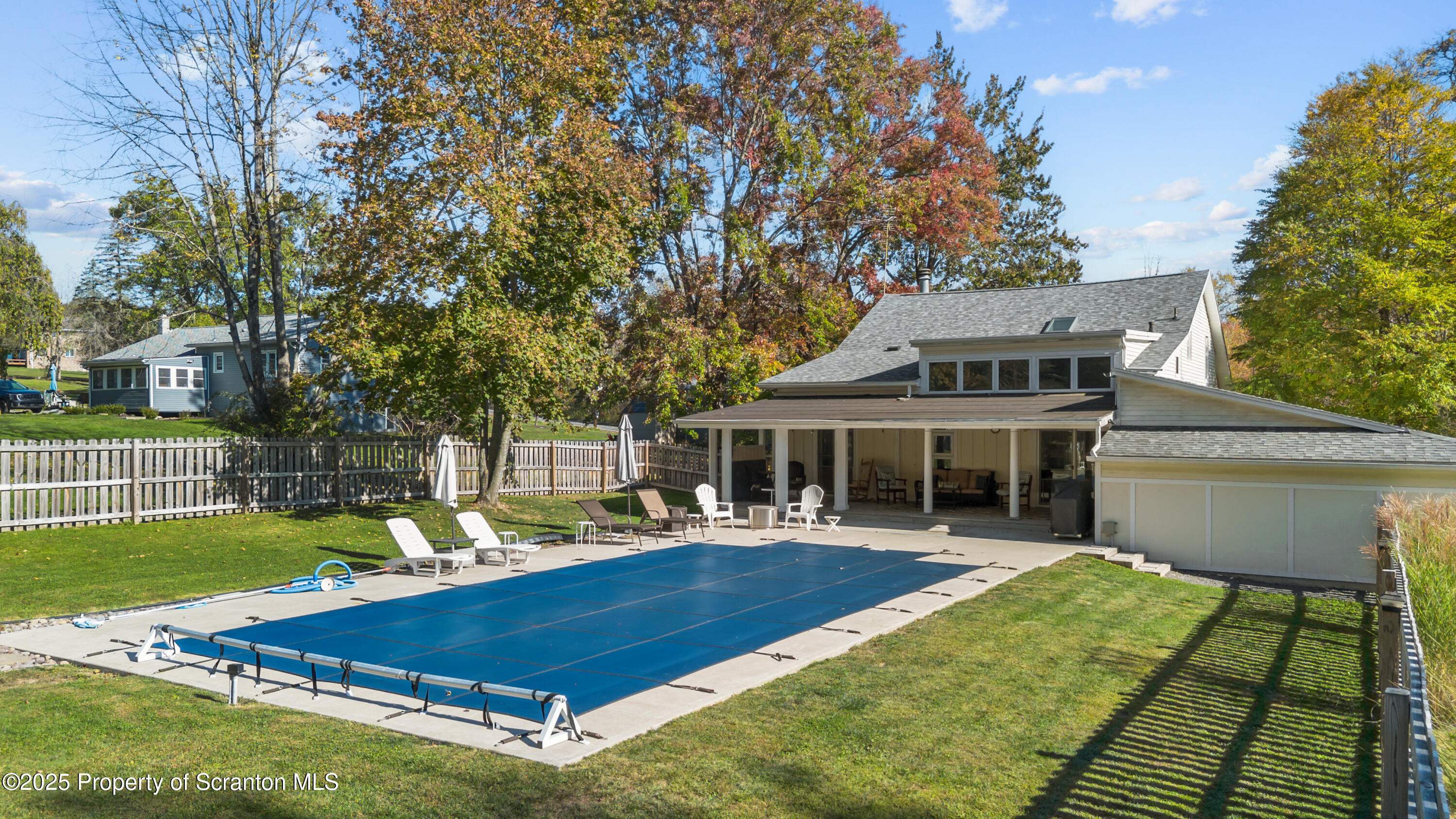 367 Carbondale Road Clarks Summit, PA 18411 - Photo 47 of 66 a view of a house with pool and chairs