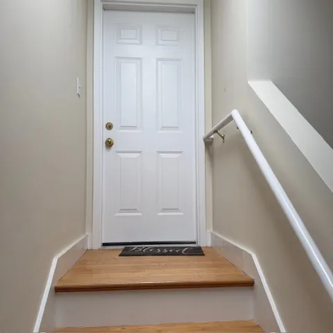 a view of a room with an empty space