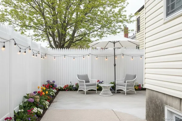 a view of a door and a window