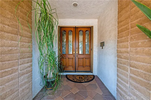 a view of a entryway door of the house