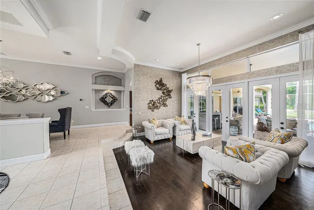 a workspace with furniture and a window