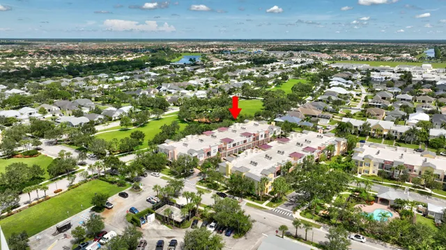 an aerial view of multiple house
