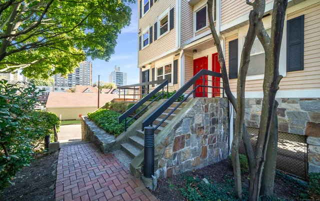 a view of a multi story building