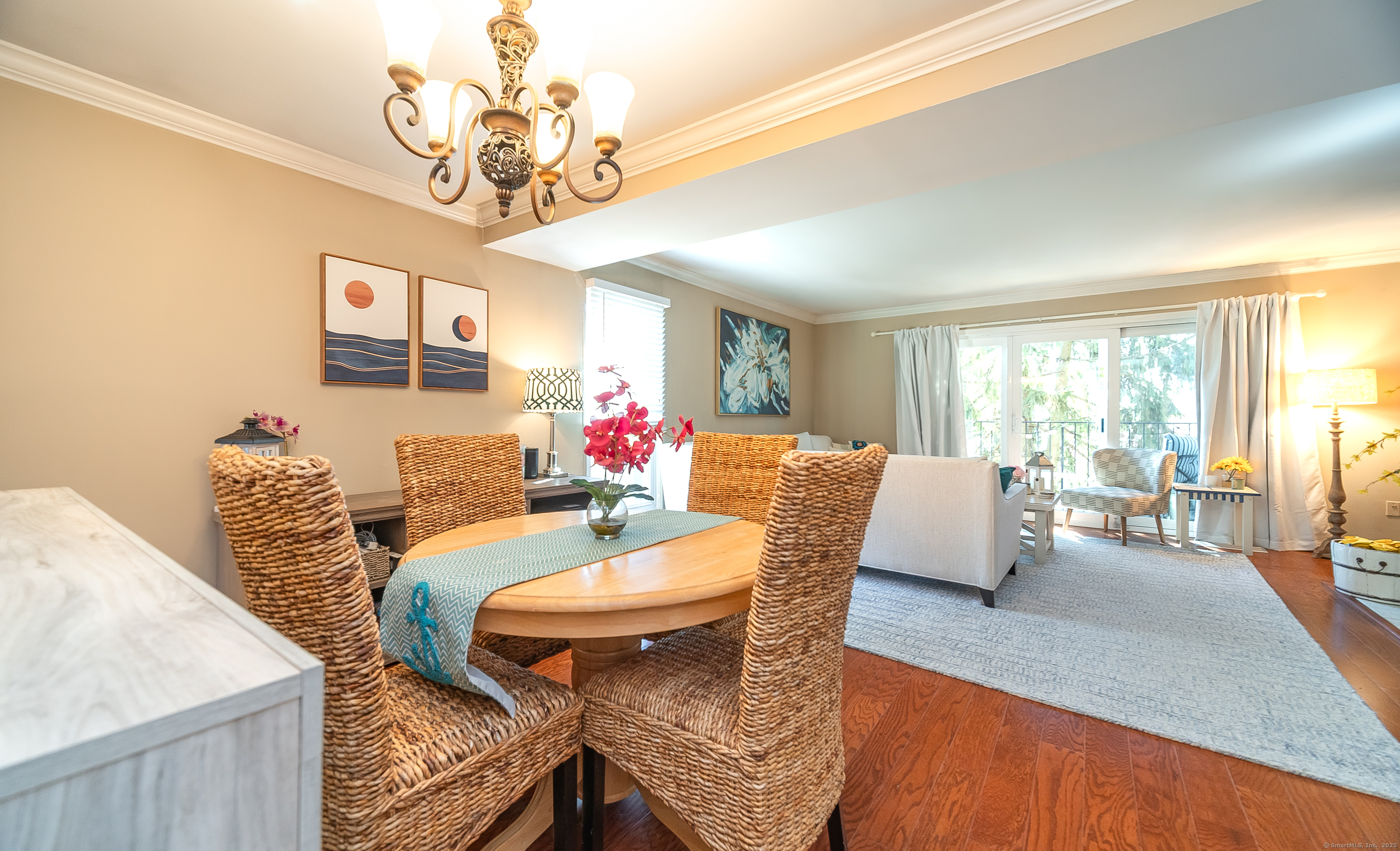 109 Highland Road, Unit 109 Stamford, CT 06901 - Photo 23 of 37 a view of a dining room with furniture window and outside view