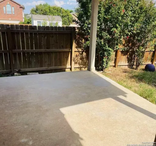 a view of wooden fence