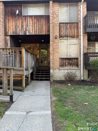 a view of front door of house