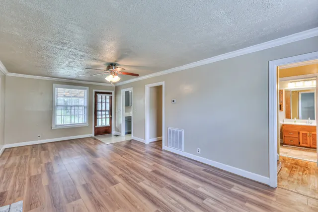 a view of livingroom with hardwood floor and window