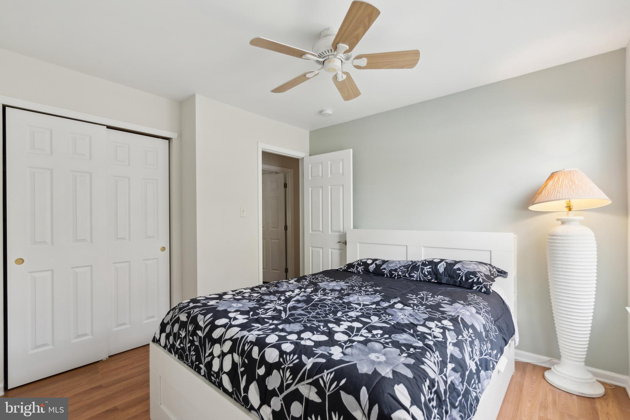 45 Country Club Road Pine Hill, NJ 08021 - Photo 17 of 25 a bedroom with a bed and a ceiling fan