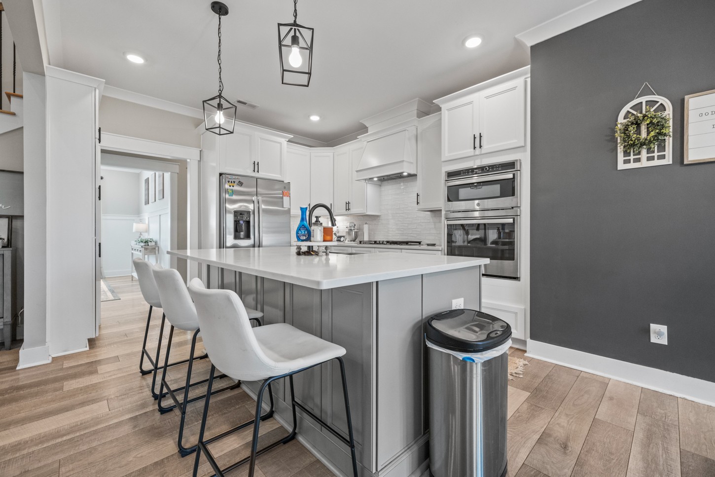 27 Hancock Road Fayetteville, TN 37334 - Photo 14 of 47 a kitchen with stainless steel appliances a table chairs and a refrigerator