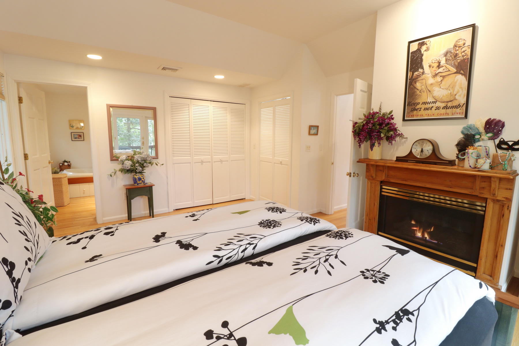 120 Fells Pond Road Mashpee, MA 02649 - Photo 21 of 42 a bed room with a bed and a television
