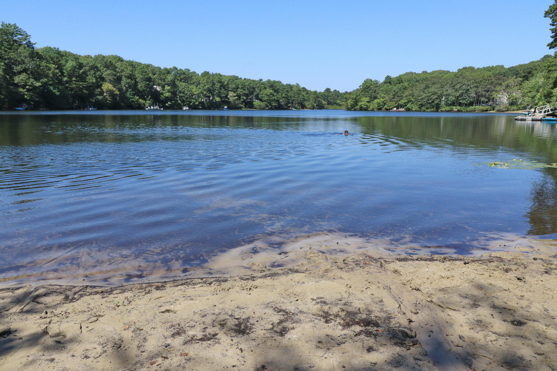 120 Fells Pond Road Mashpee, MA 02649 - Photo 32 of 42 a view of a lake with a mountain