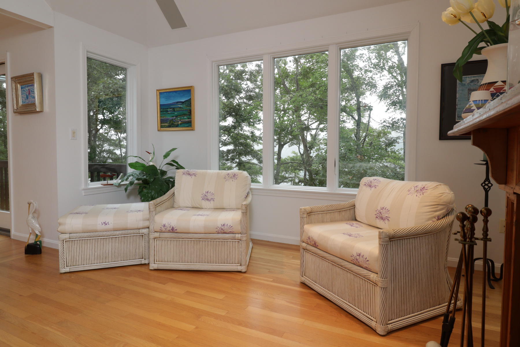 120 Fells Pond Road Mashpee, MA 02649 - Photo 9 of 42 a living room with furniture and a large window
