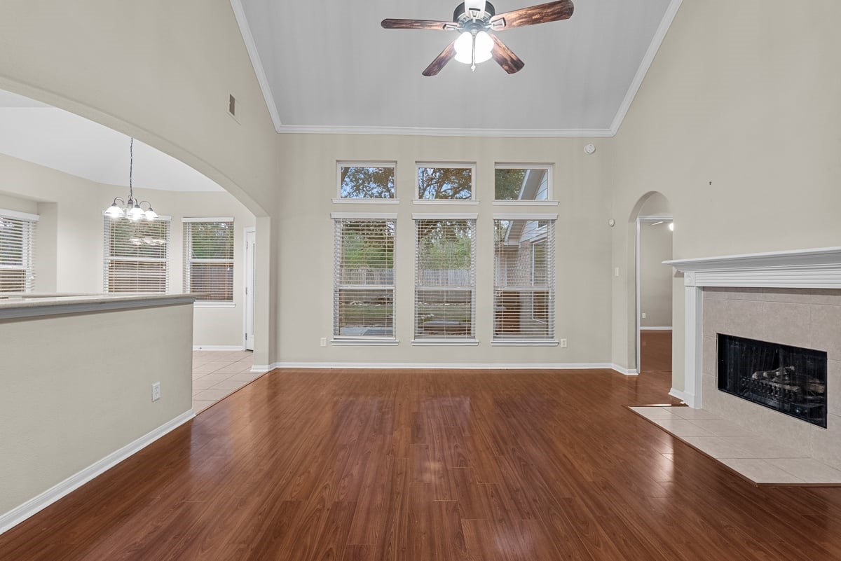2231 Water Way Seabrook, TX 77586 - Photo 31 of 43 a view of an empty room with wooden floor and a window