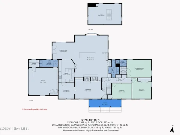 $325,000 | 110 Annie Faye Norris Lane, Teachey, NC 28464