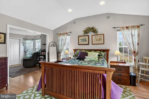 a view of a living room and furniture