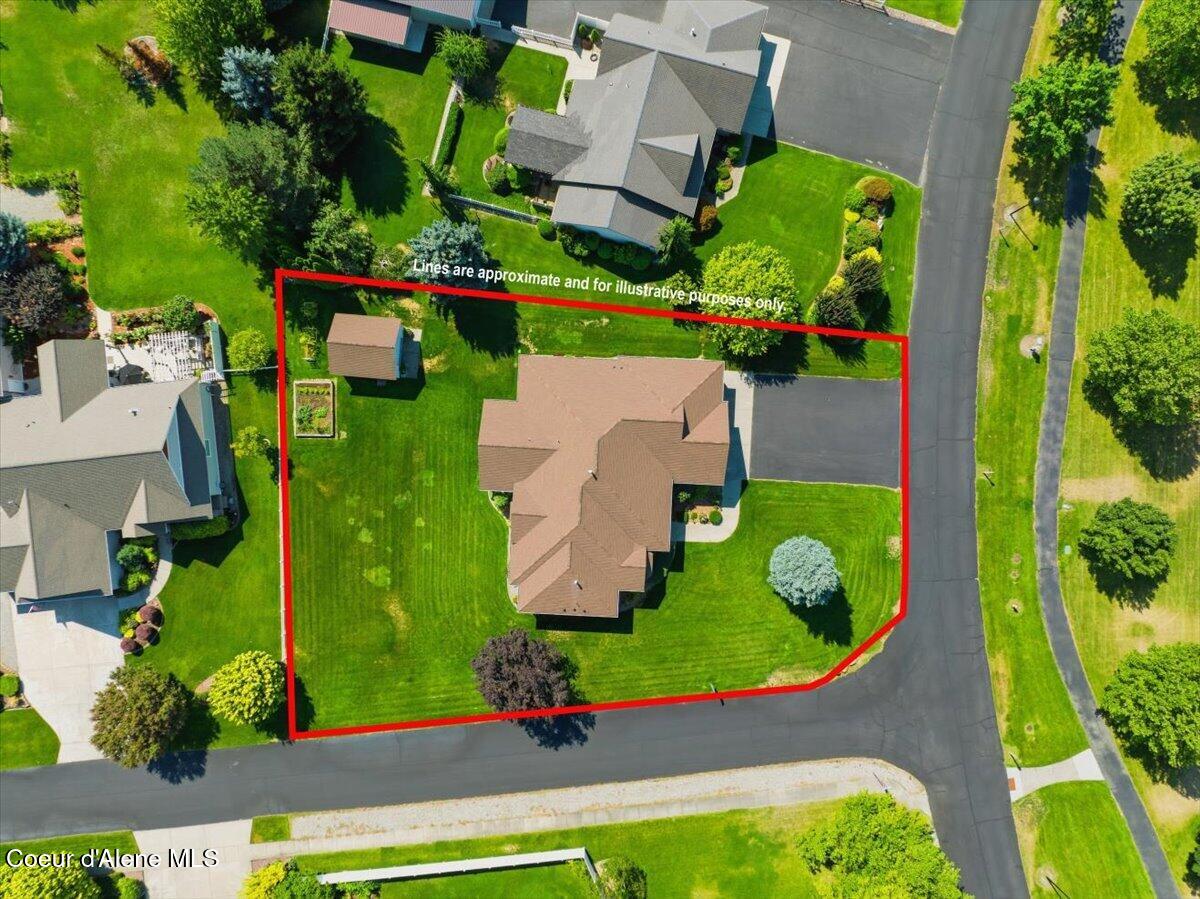 2924 North Distant Star Road Post Falls, ID 83854 - Photo 2 of 64 02-Aerial bird's eye view