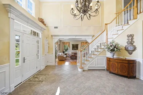 a view of an entryway with staircase