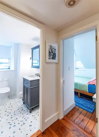 a front view of a house with patio