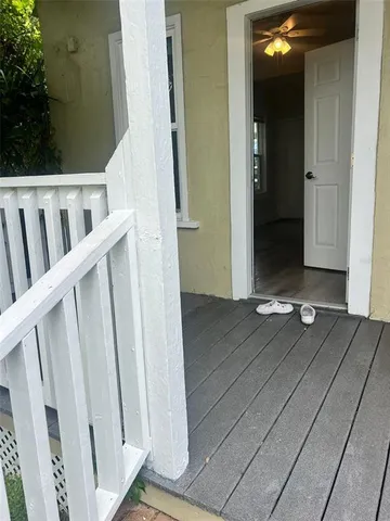 a view of front door