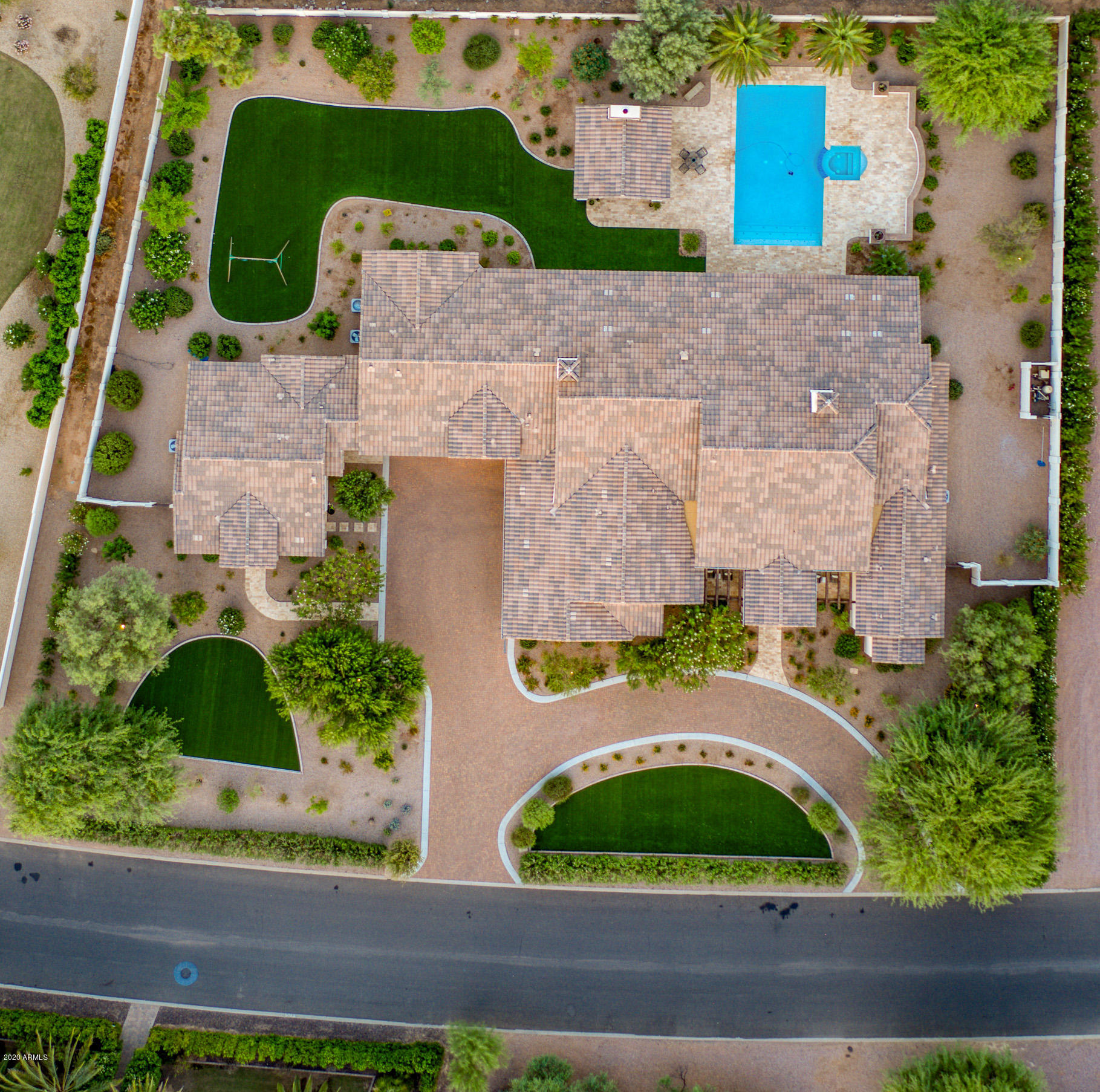 9335 Morning Glory Road Paradise Valley, AZ 85253 - Photo 80 of 82 Overhead Drone View
