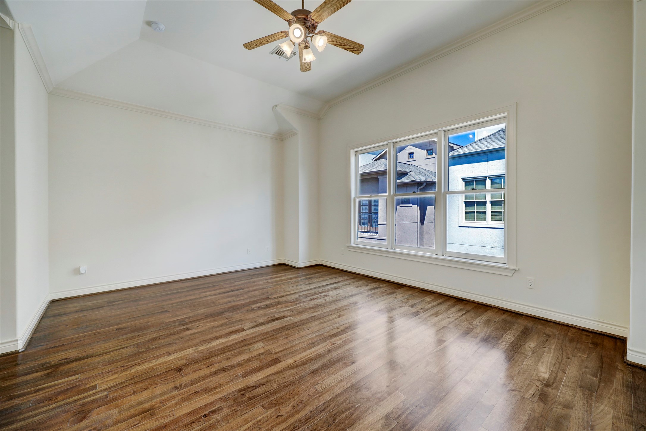 1436 Wichita Street Houston, TX 77004 - Photo 36 of 47 a view of livingroom with hardwood floor and ceiling fan